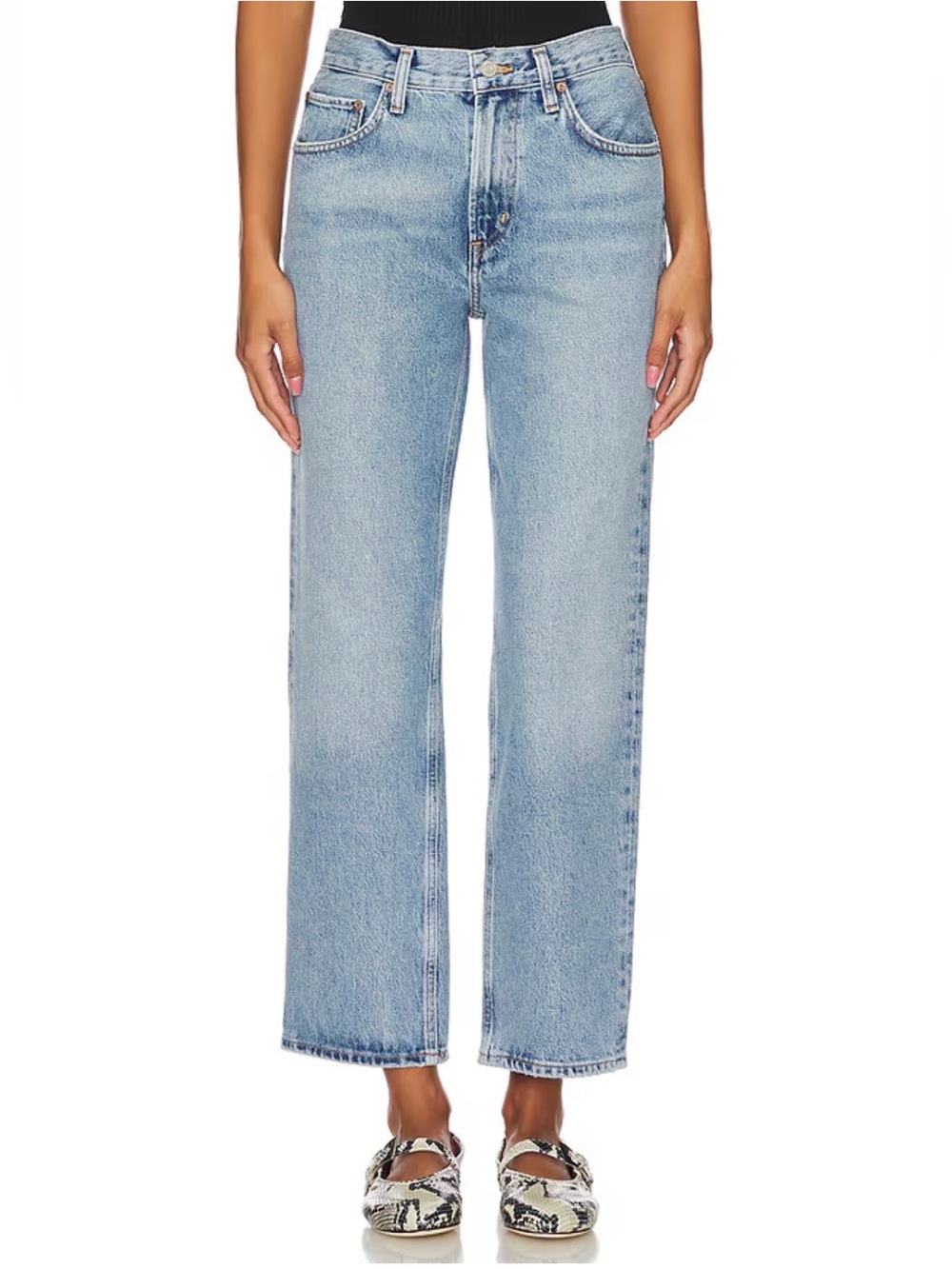 NWT AGOLDE Valen Mid Rise Vintage Straight in Harmonic Size 28